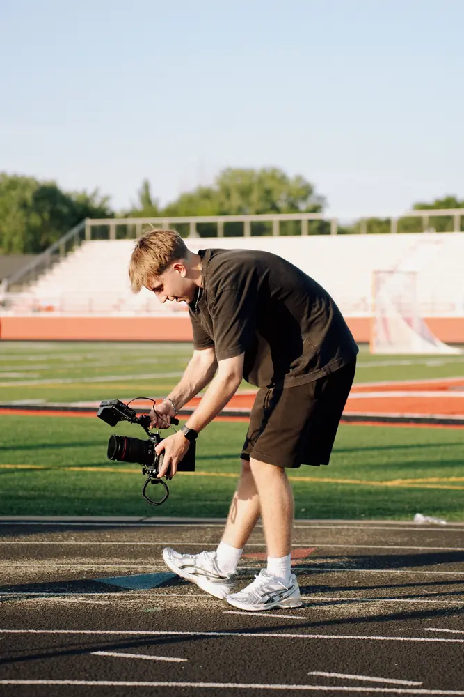 Recording sound at a track meet